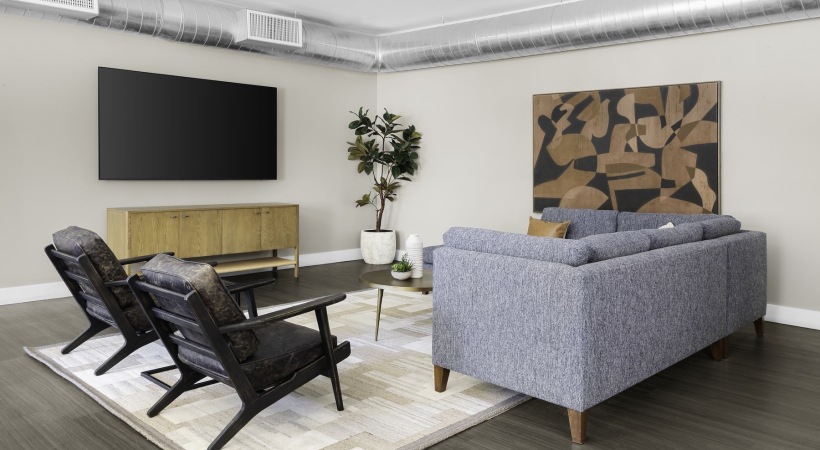 Refined spaces to match your style lounge area with tv