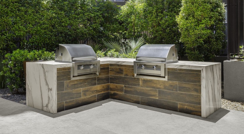 Everything within reach outdoor grilling area